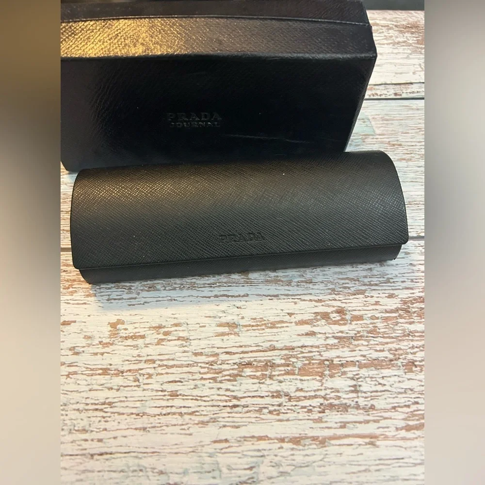 Prada Black Glasses Case with box